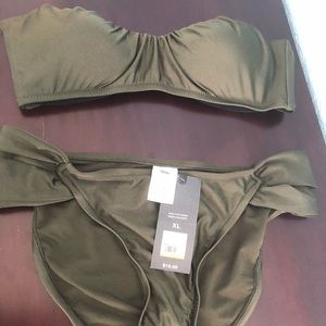 Olive green bikini